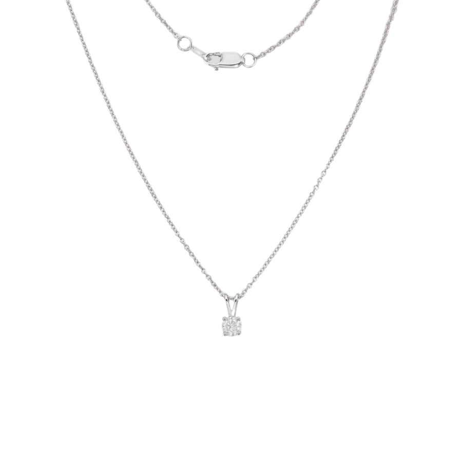 Diamond Solitaire Pendant Necklace