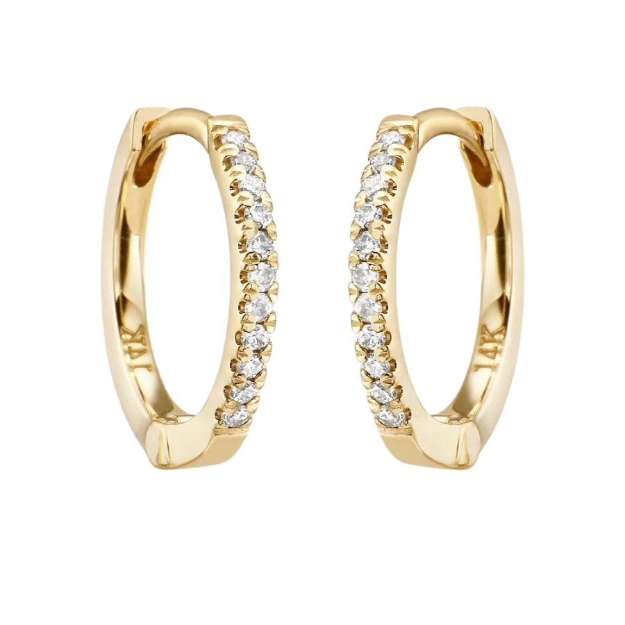 Diamond Huggies Earrings