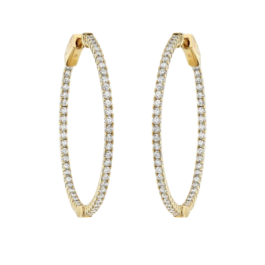 Diamond Inside-Out Hoop