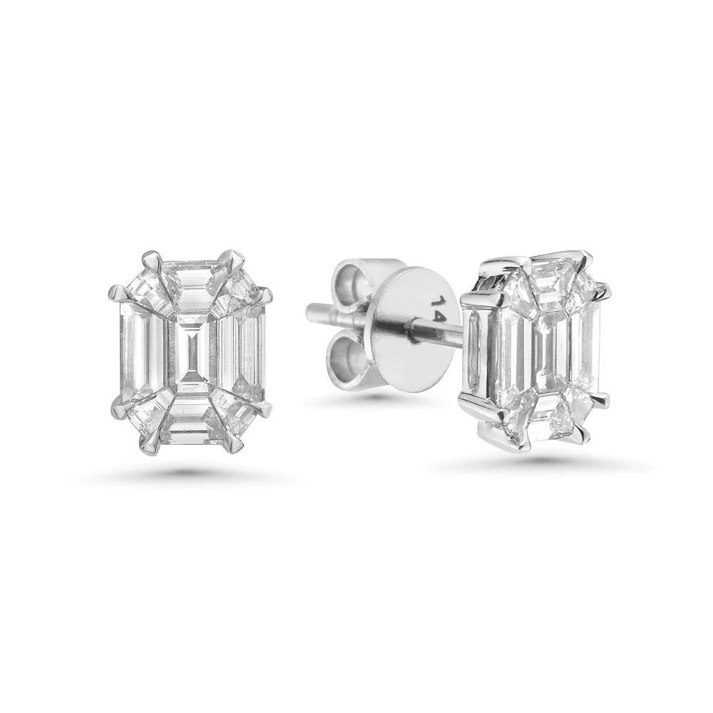 Illusion Setting Diamond Studs