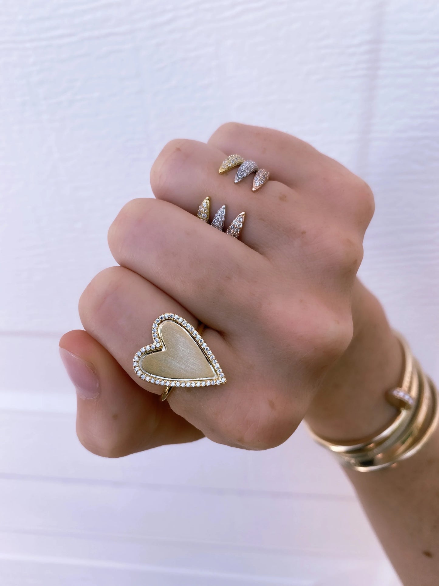 Pave Heart Ring