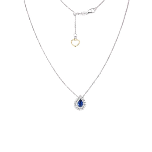 Pear Sapphire Necklace