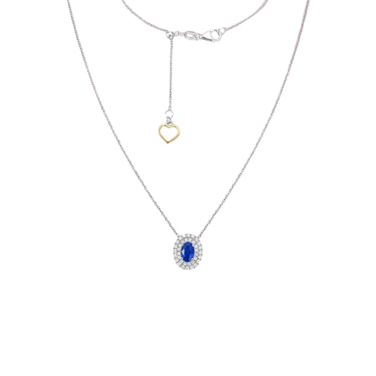 Oval Sapphire Necklace