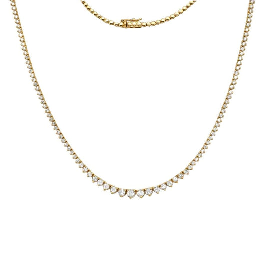 HalfWay Riviera Diamond Tennis Necklace