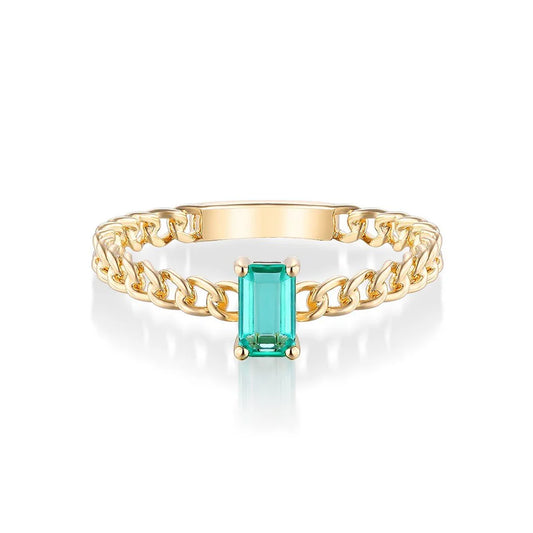 Chain Solitare Ring